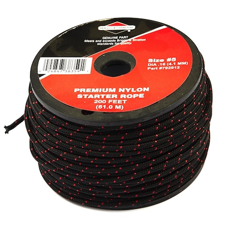 Briggs & Stratton #5 Starter Rope, 200 Ft 792912